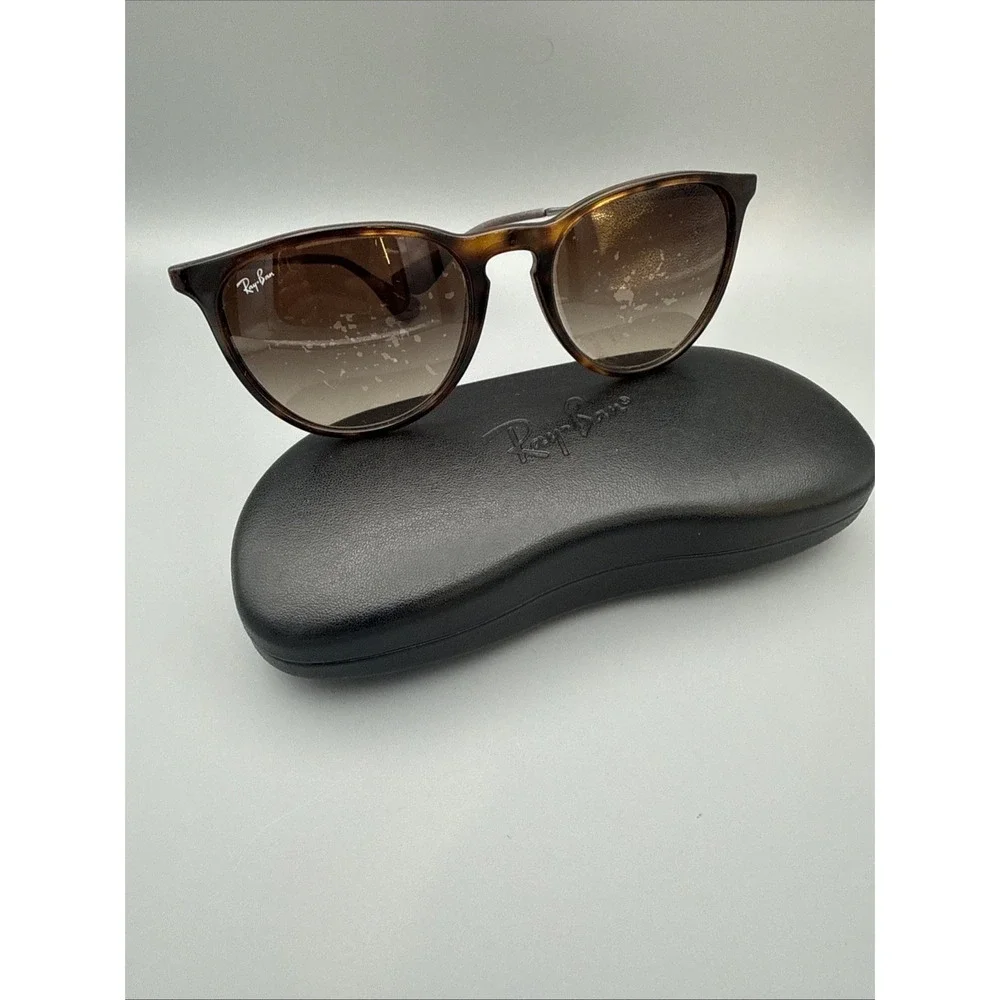 Ray-Ban Erika RB4171 Polarized Tortoise Brown Sunglasses 865/13 Brown Lens &Case